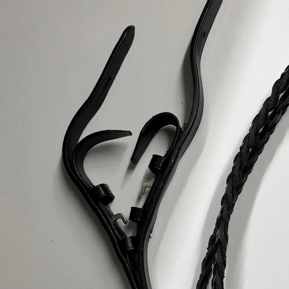 Black Plaited reins- new, excellent quality - Picture 3 of 5